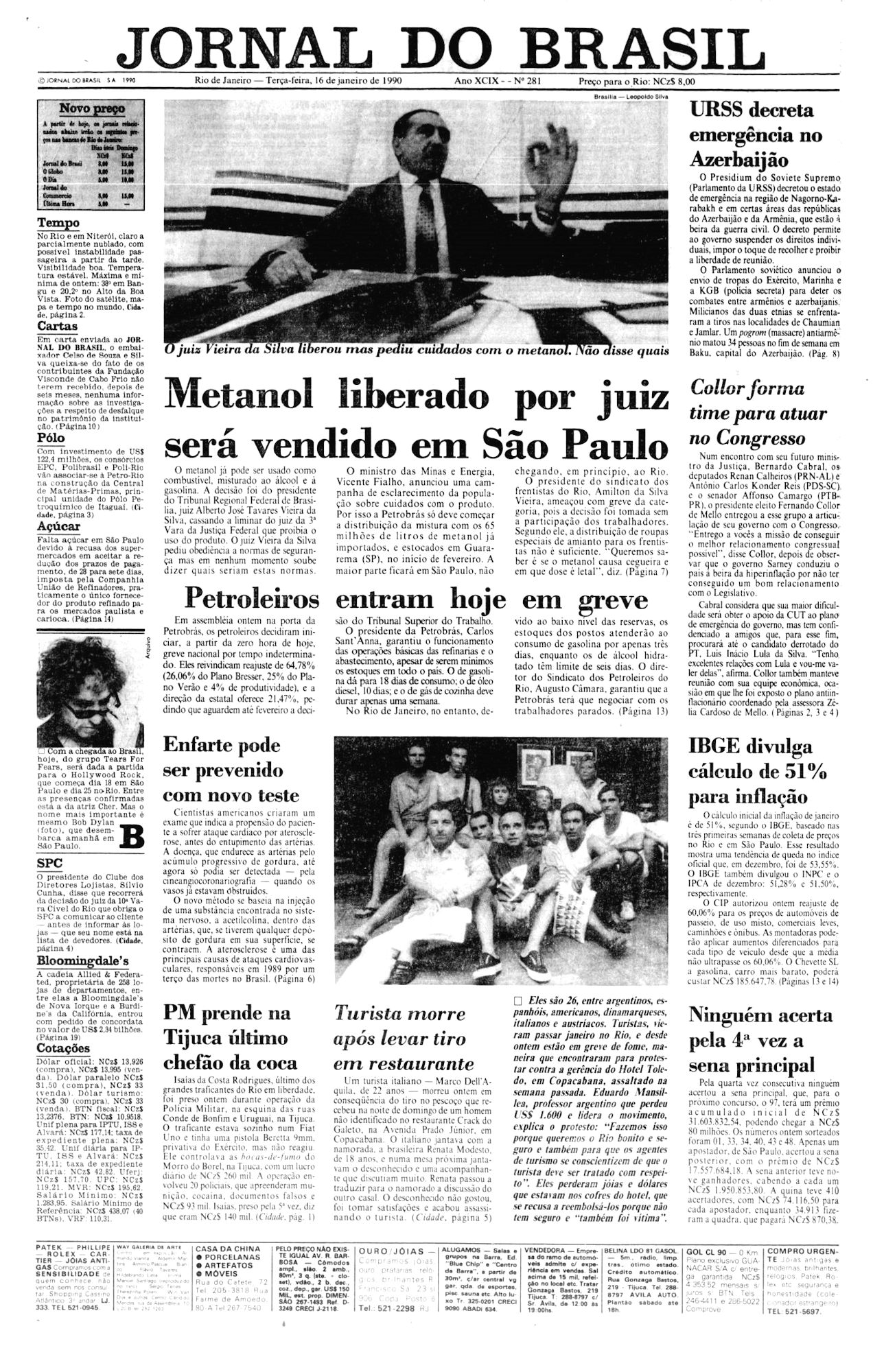 Jornal do Brazil Bob Dylan front cover