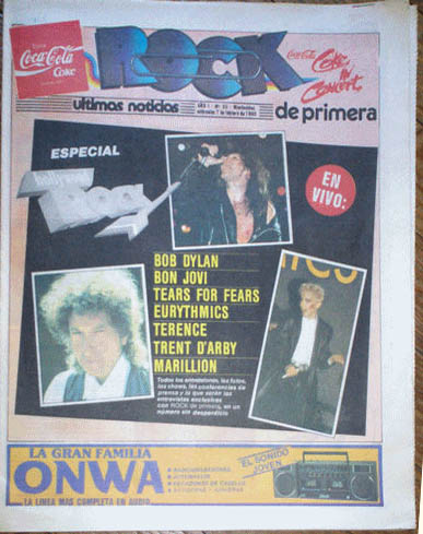 rock de primera 1990 02 magazine Bob Dylan cover story