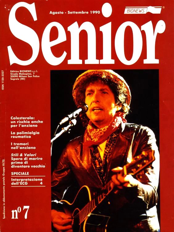 senior magazine Bob Dylan front cover