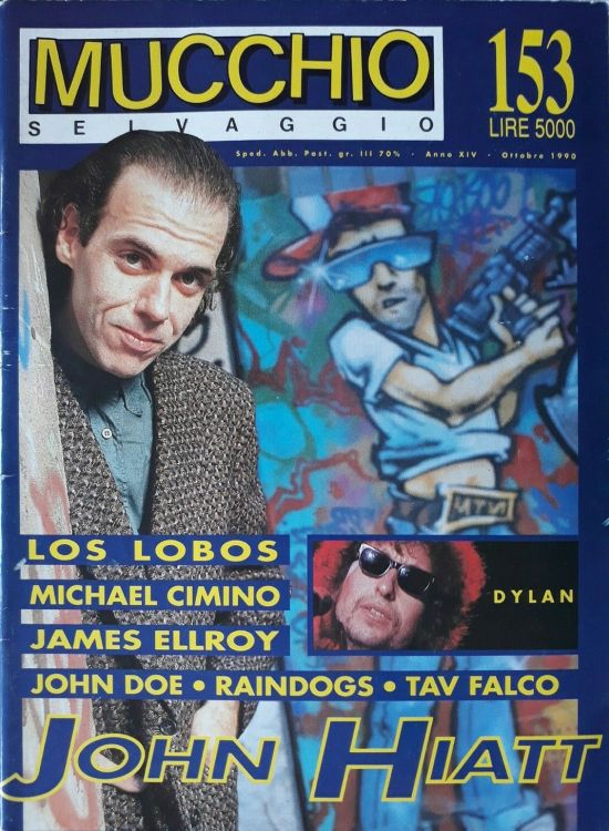 mucchio selvaggio 1990 10 magazine Bob Dylan front cover