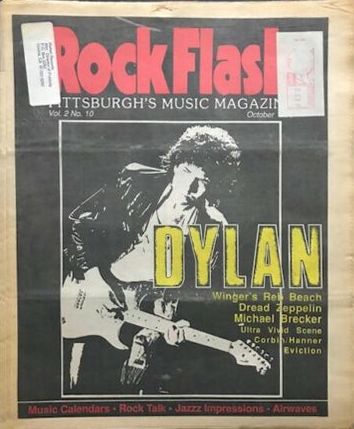 rock express 1976 magazine Bob Dylan front cover