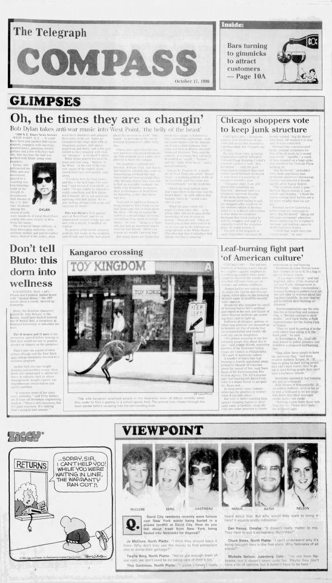 the north platte telegraph Dylan front cover
