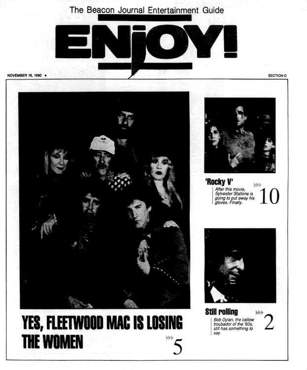 akron beacon journal Bob Dylan front cover