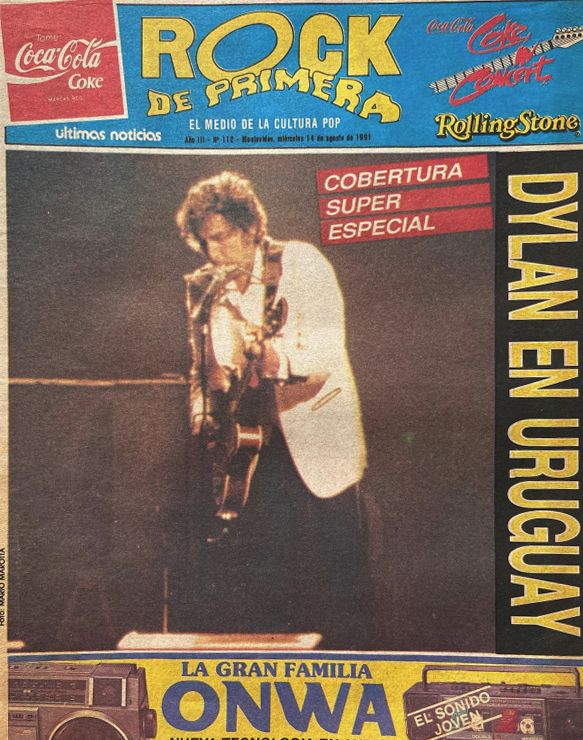 rock de primera 14 august 1991 magazine Bob Dylan front cover