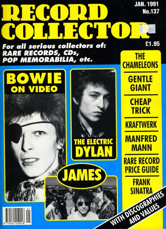 record collector magazine #137 uk Bob Dylan front cover