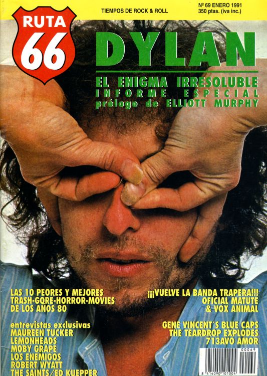 ruta 66 #69 magazine Bob Dylan front cover