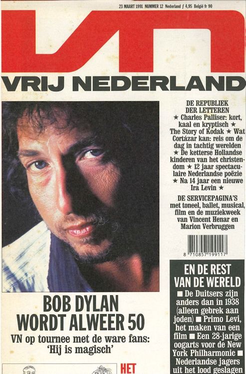 vrij 1991 magazine Bob Dylan front cover