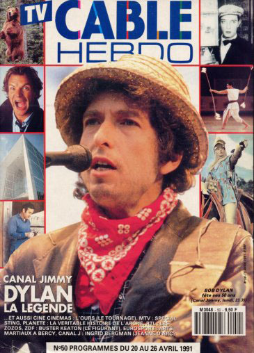 tv cable hebdo magazine Bob Dylan front cover