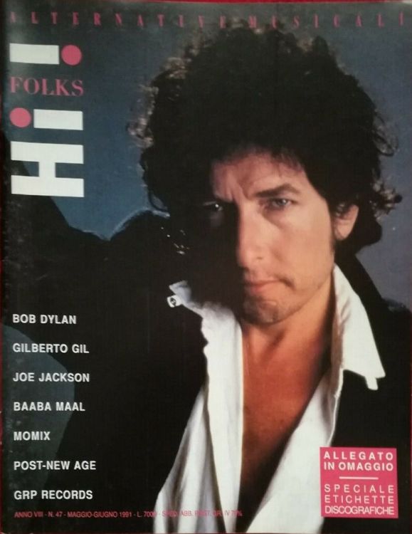hi folks! 1991 magazine Bob Dylan front cover