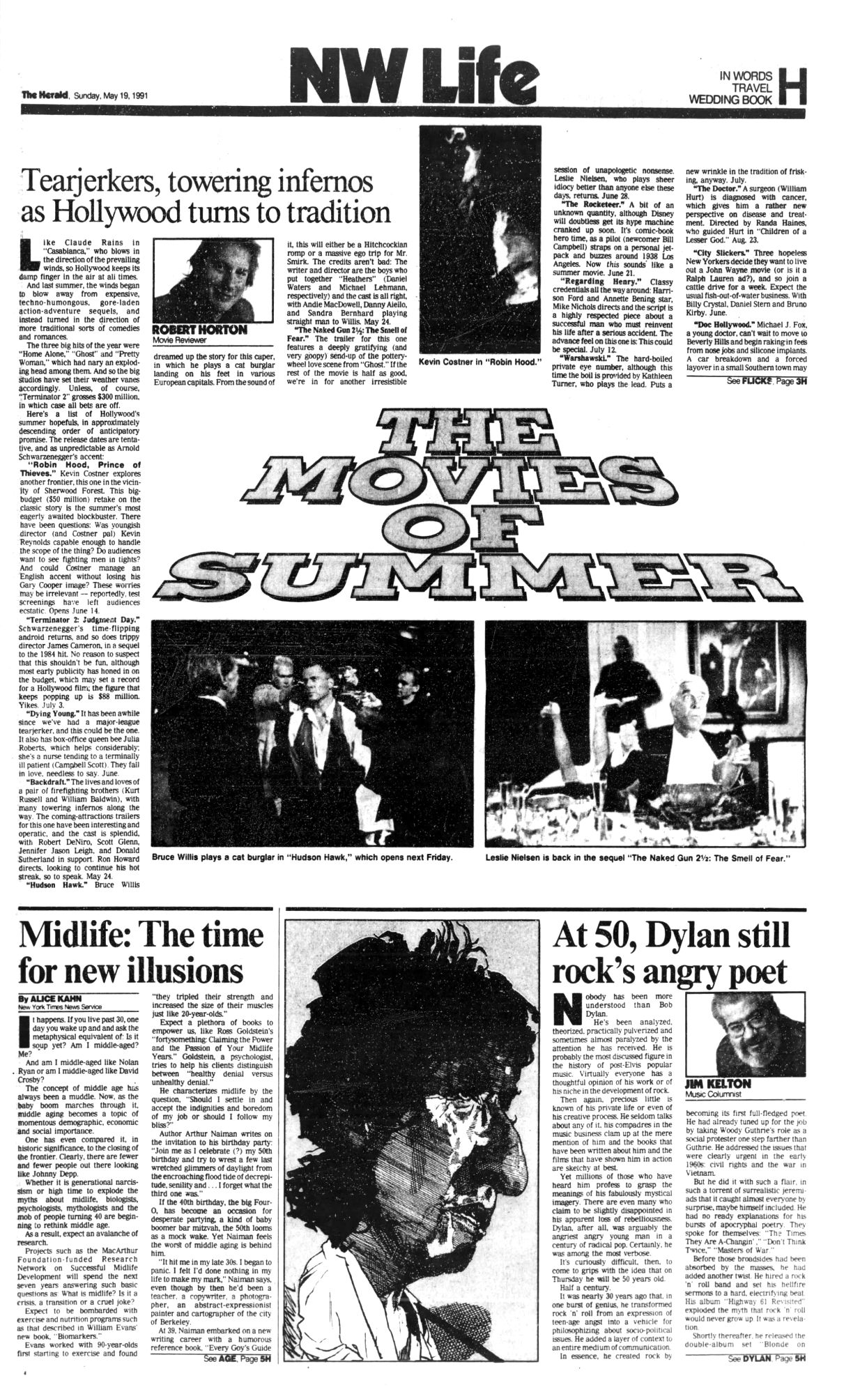 everett herald Bob Dylan front cover