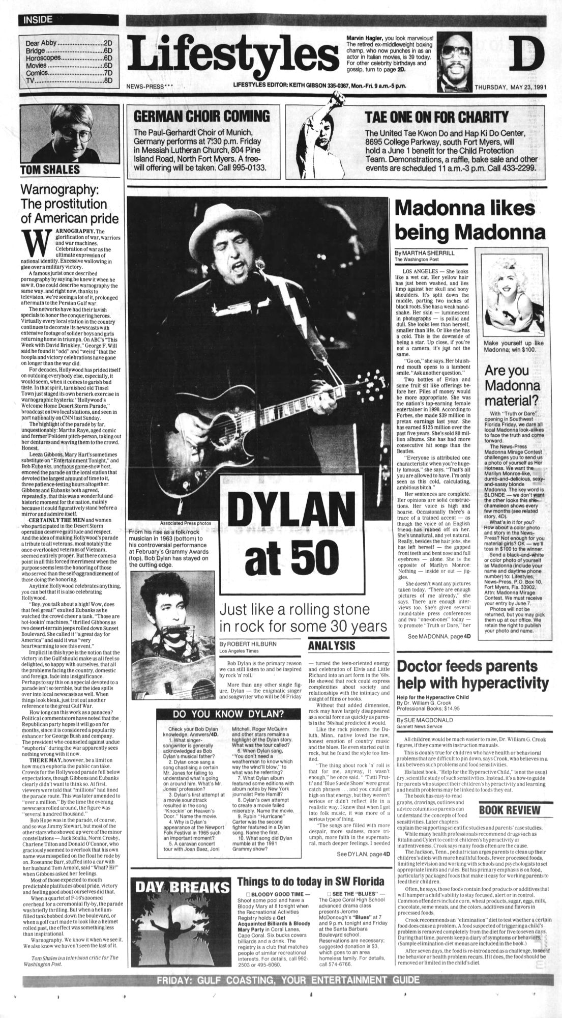 News-Press Bob Dylan front cover