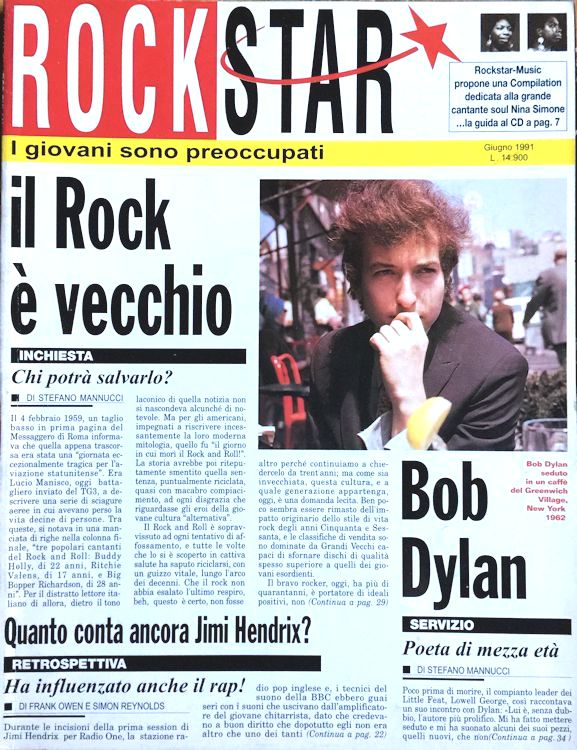 rockstar #129 magazine Bob Dylan front cover