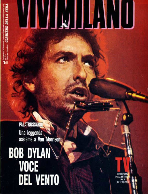 vivimilano magazine Bob Dylan front cover