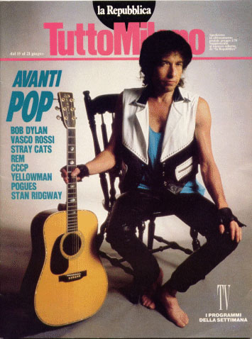 tutto milano magazine Bob Dylan cover story