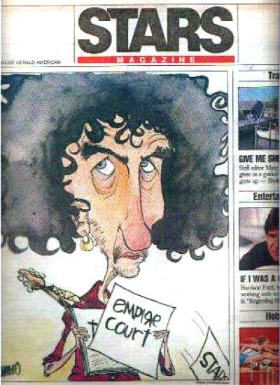 syracuse american herald Bob Dylan front cover