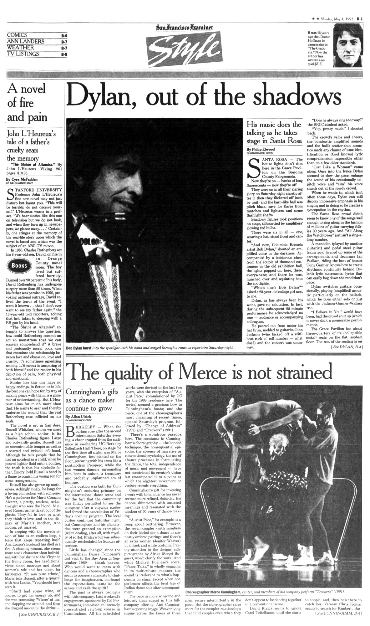 san francisco examiner magazine Bob Dylan front cover