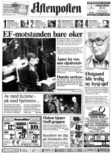 aftenposten Bob Dylan front cover