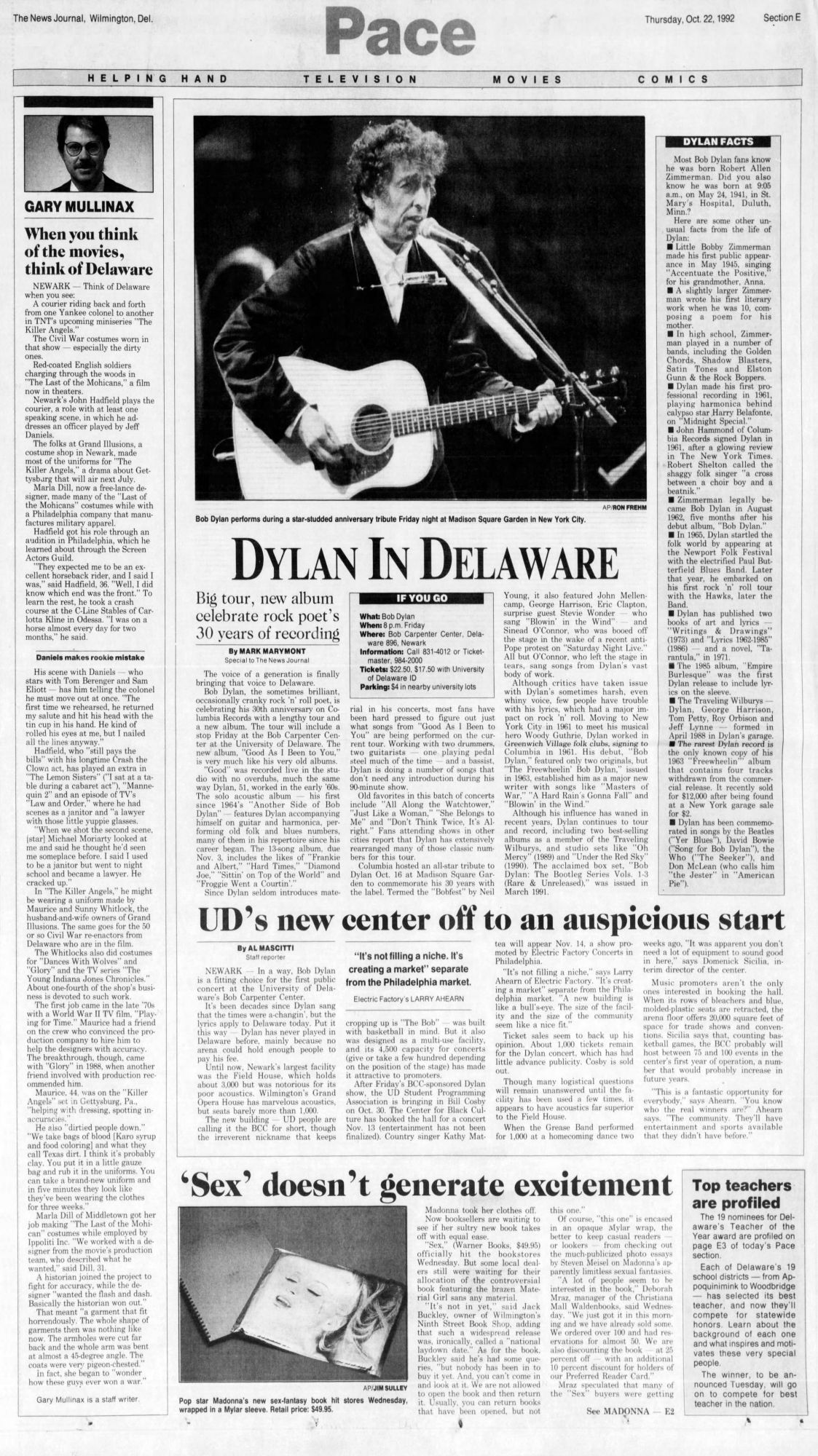 the news journal Bob Dylan front cover