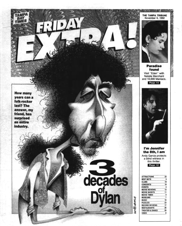 tampa tribune Dylan front cover