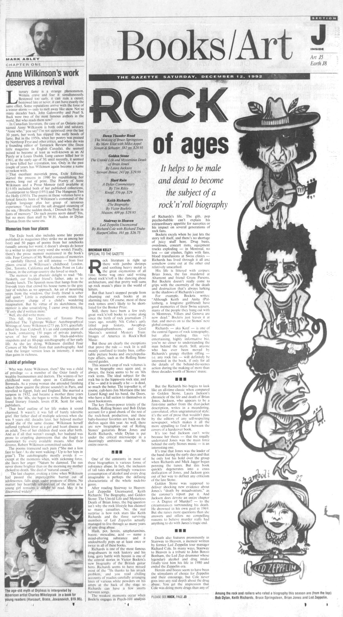 The Gazette magazine Bob Dylan front cover