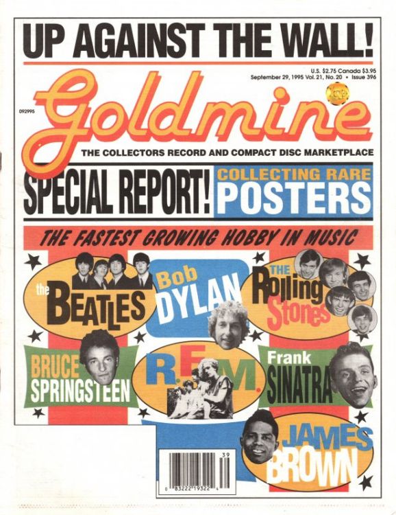 goldmine 1995 magazine Bob Dylan front cover