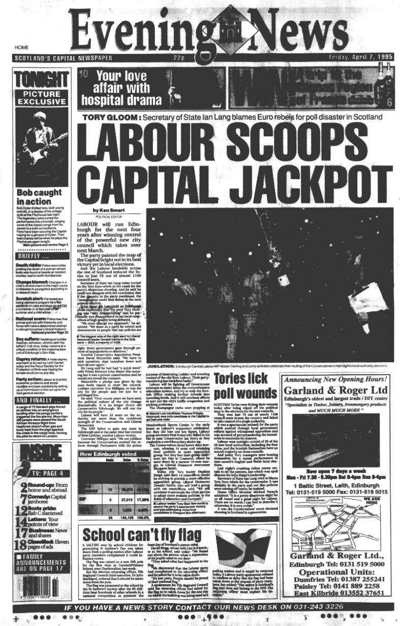 evening news Bob Dylan front cover