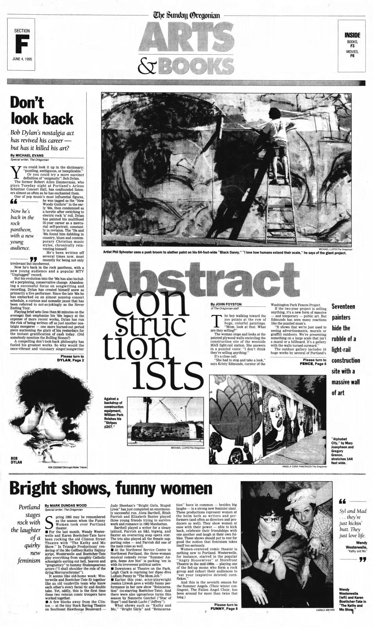 the oregonian Dylan front cover