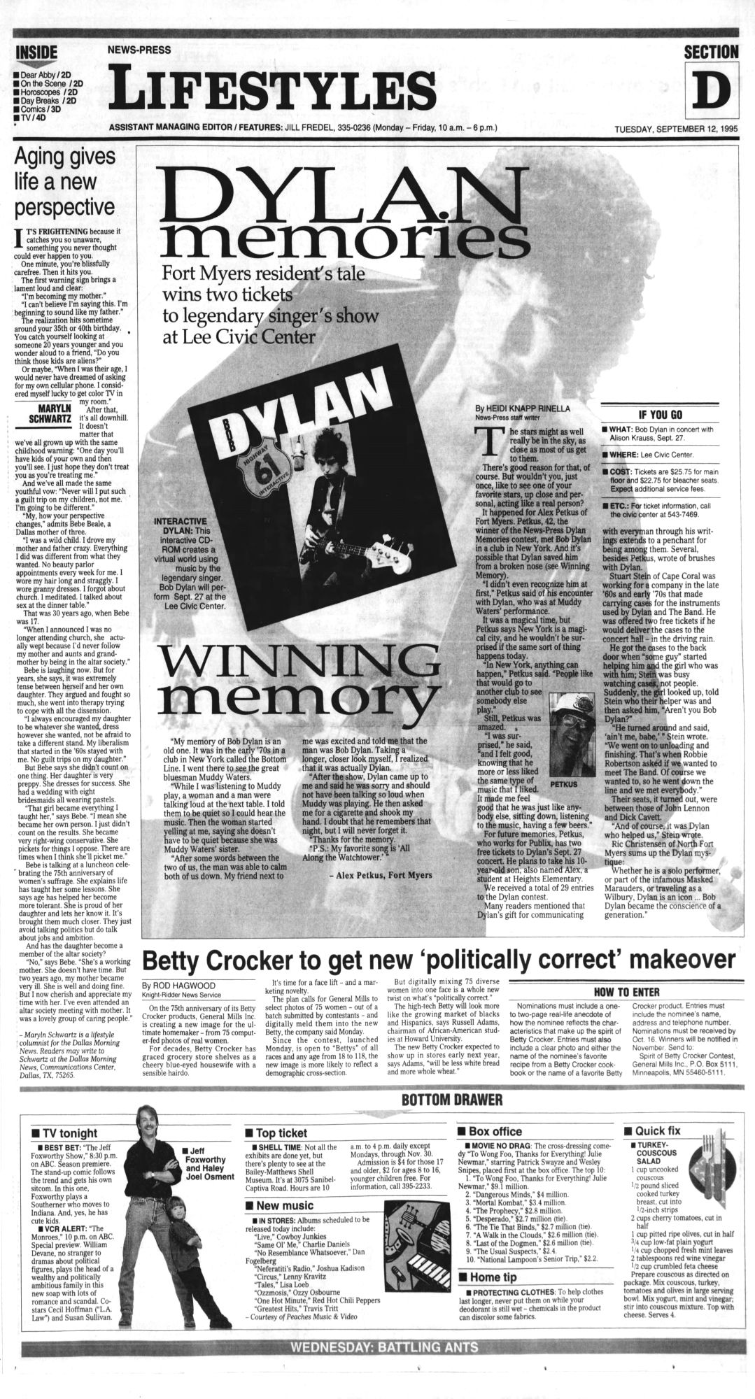 News-Press Bob Dylan front cover