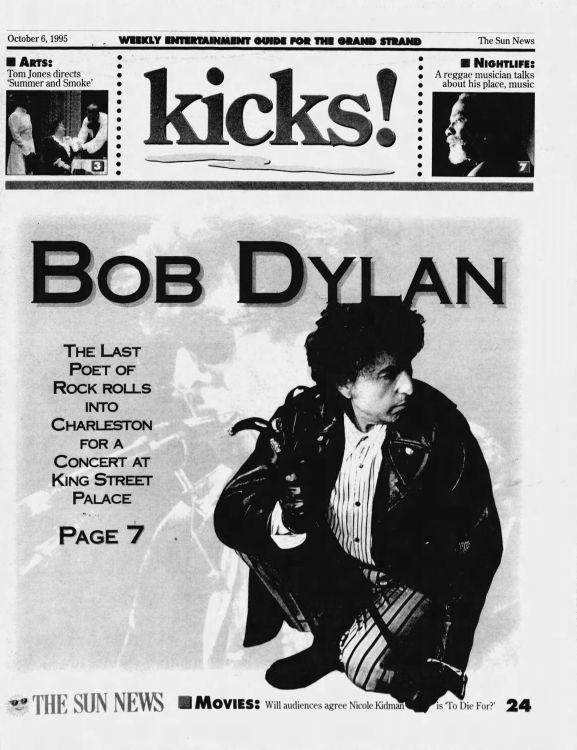 the sun news Bob Dylan front cover