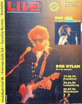 live germany magazine Bob Dylan front cover