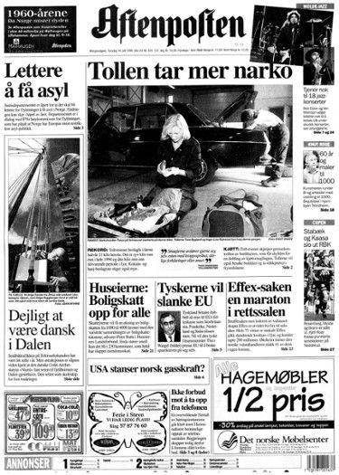 aftenposten Bob Dylan front cover