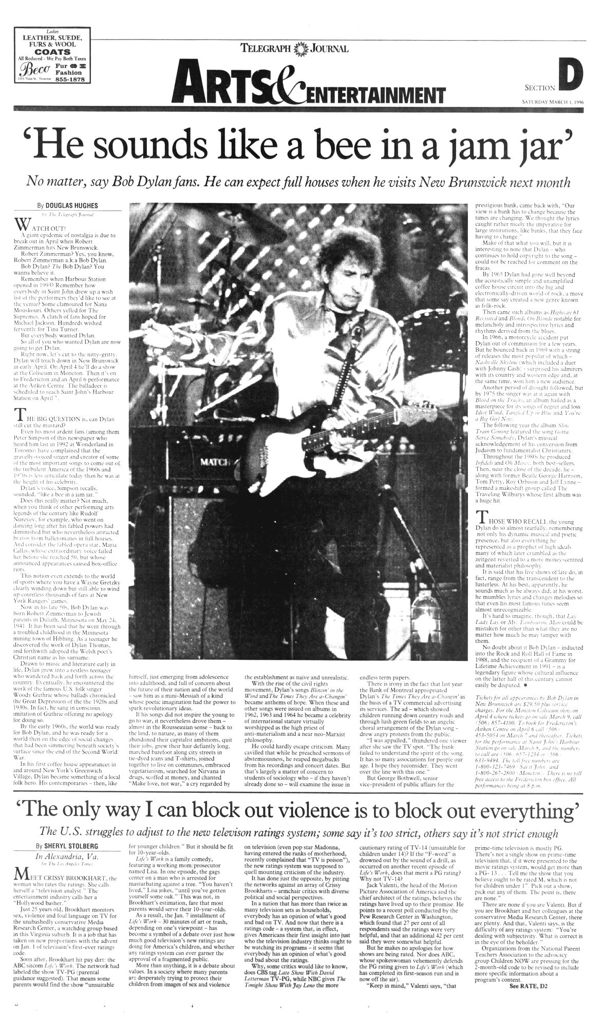 the sun Bob Dylan front cover