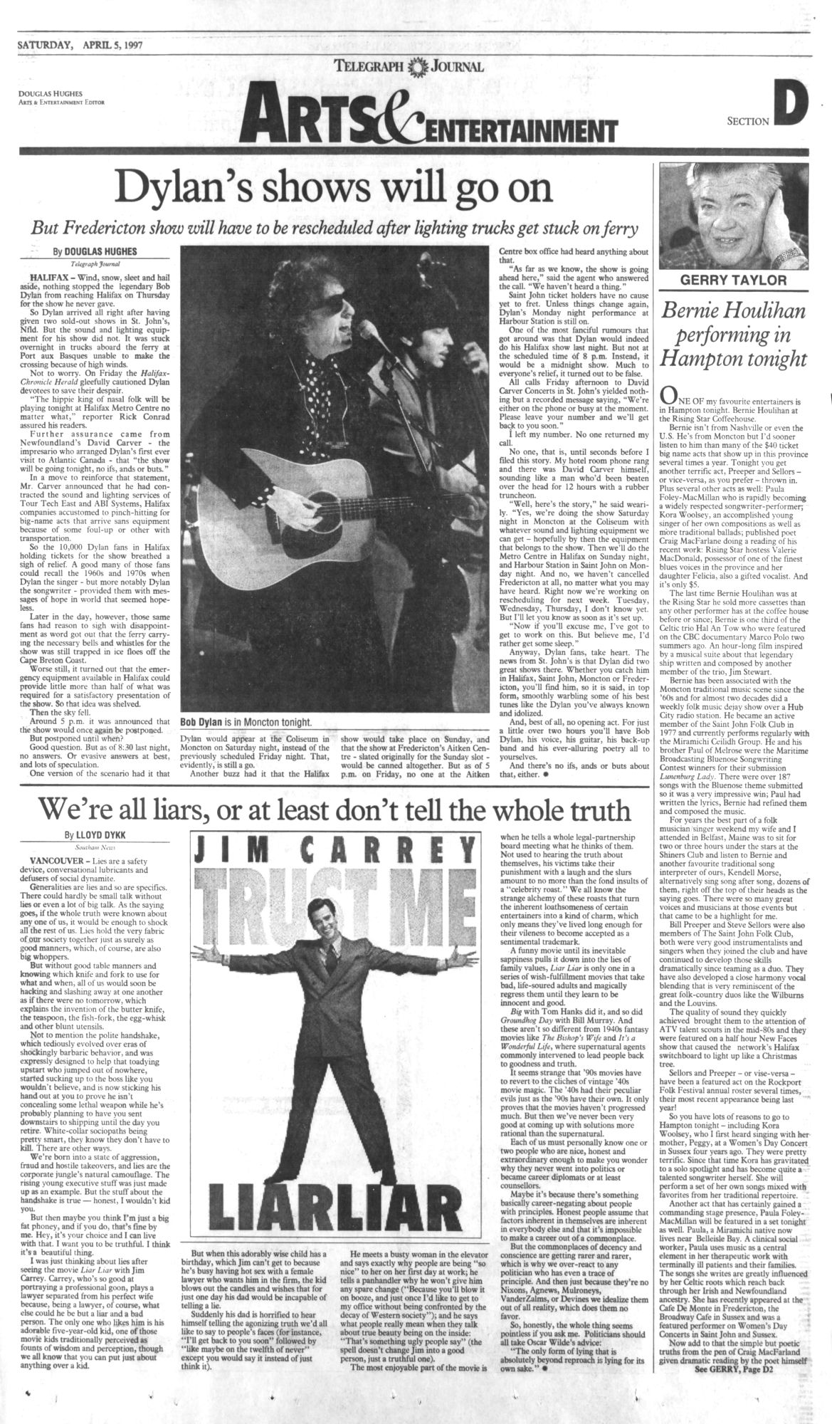 the sun Bob Dylan front cover
