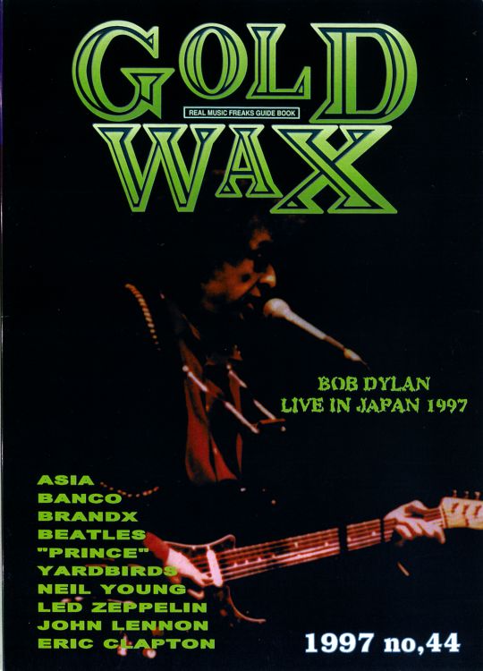gold wax 1997 magazine Bob Dylan front cover