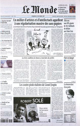 le monde Bob Dylan front cover