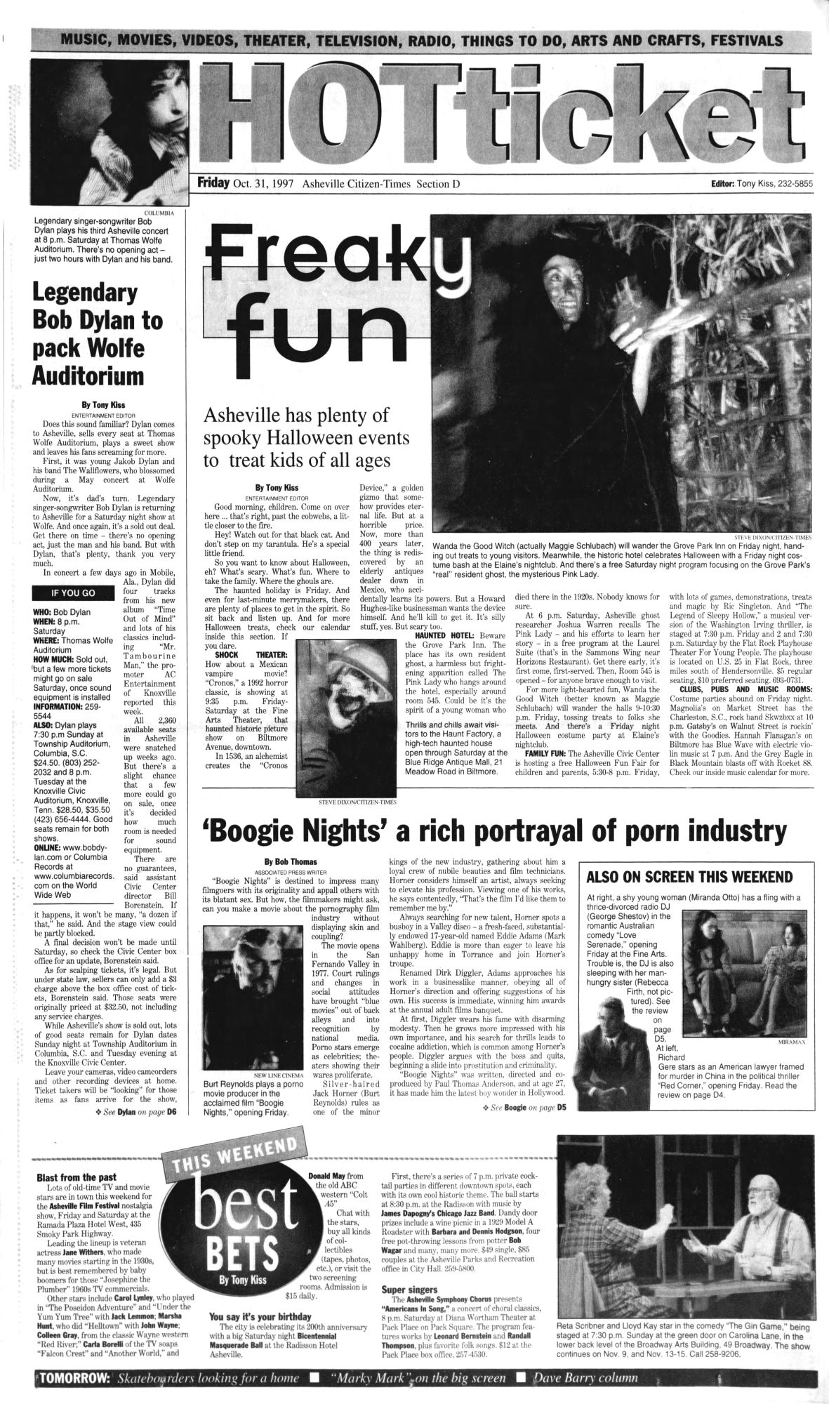 citizen times Bob Dylan front cover