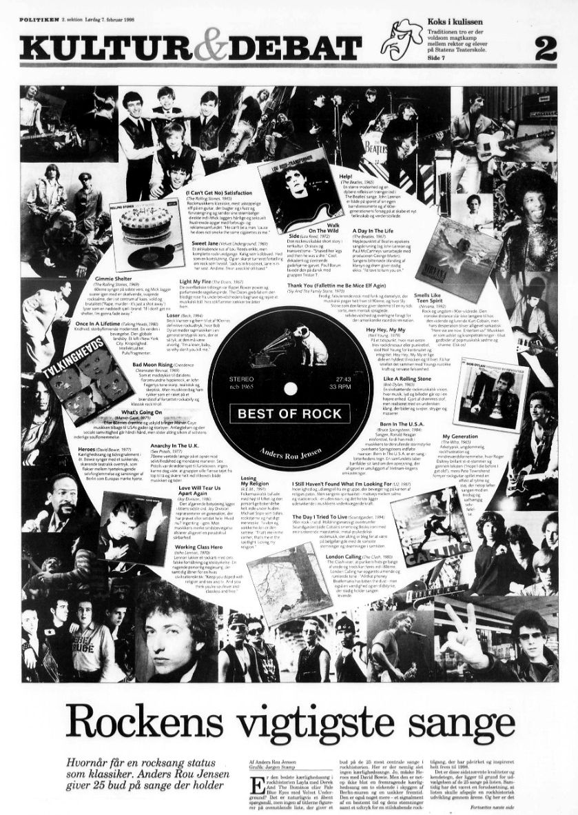 politiken Bob Dylan front cover
