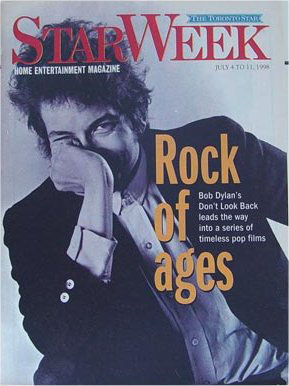 starweek 4 July 1998 Canada Home Entertainment Magazine of The Toronto Star Bob Dylan front cover