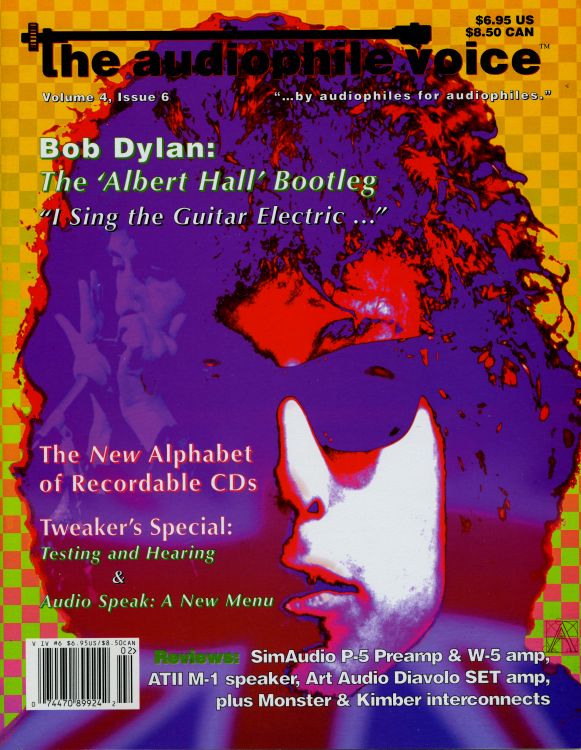 The Audiophile Voice Magazine Bob Dylan front cover