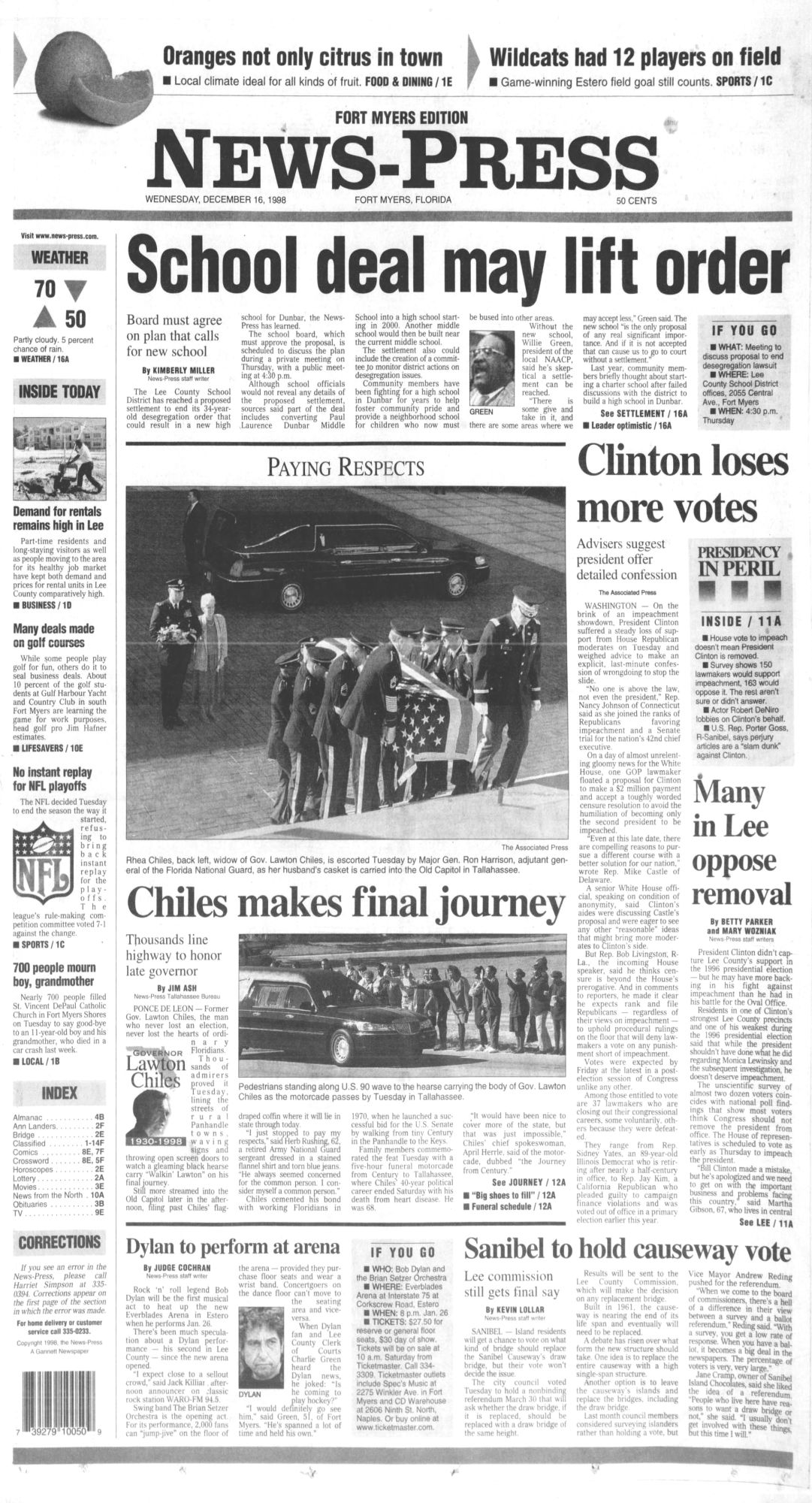 News-Press Bob Dylan front cover
