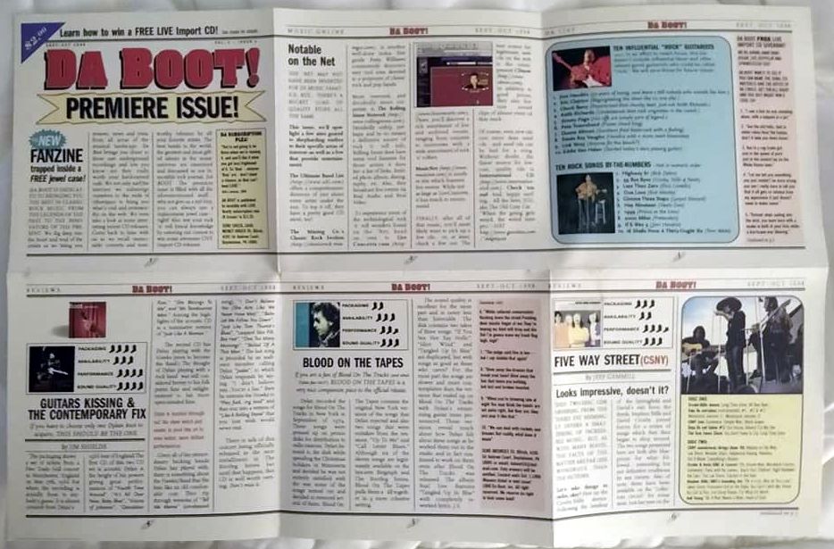 da boot 1999 magazine Bob Dylan front cover