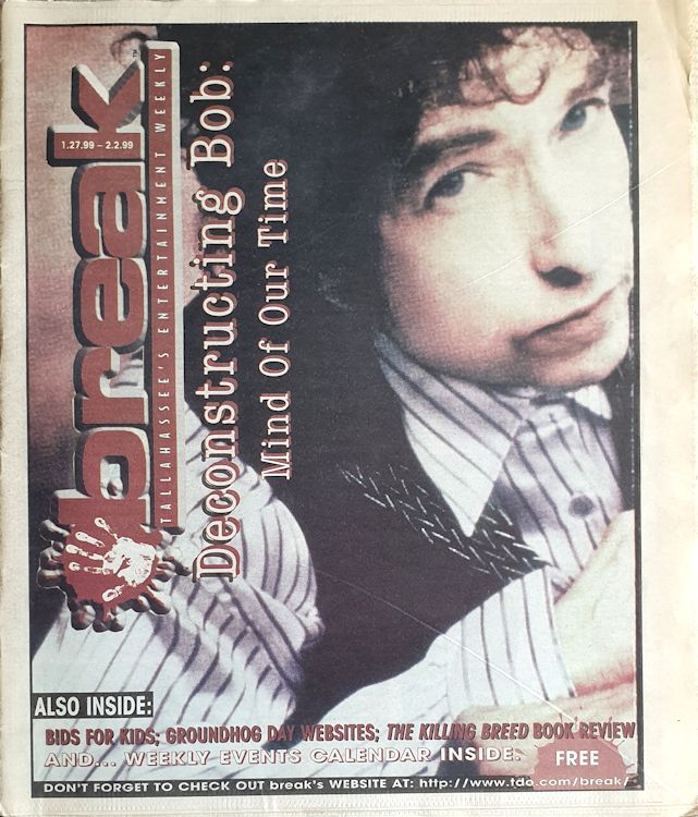 break florida magazine Bob Dylan front cover
