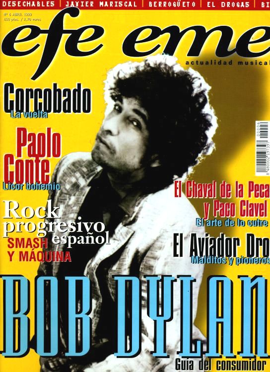 efe eme magazine Bob Dylan front cover