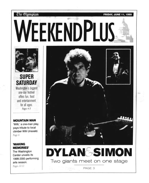 the olympian Bob Dylan front cover