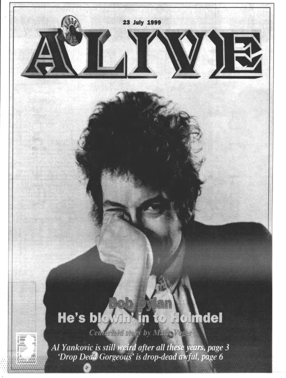 Asbury Park Press Bob Dylan front cover