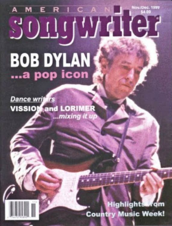 american songwriter 1999 magazine Bob Dylan front cover
