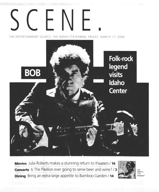 idaho statesman supplement Bob Dylan front cover