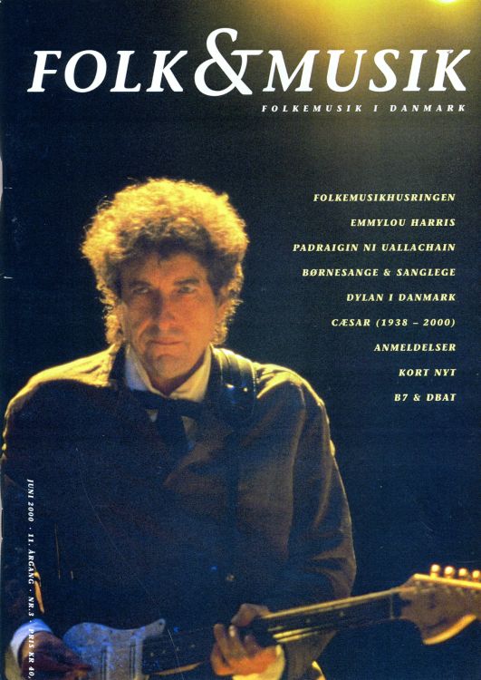 folk & music magazine Bob Dylan front cover