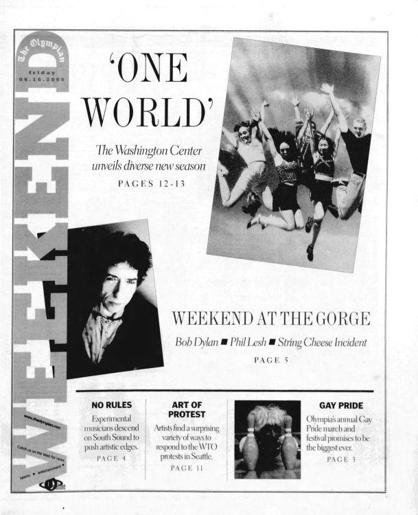 the olympian Bob Dylan front cover