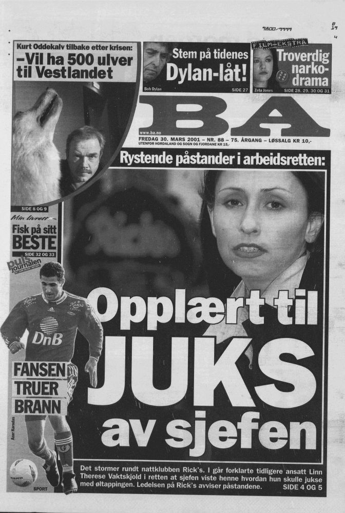 BA molde norway magazine Bob Dylan front cover